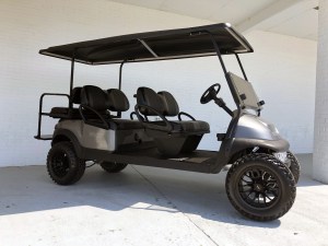 Club Car Precedent Limo 6 Passenger Golf Carts Charcoal Body Lifted 02